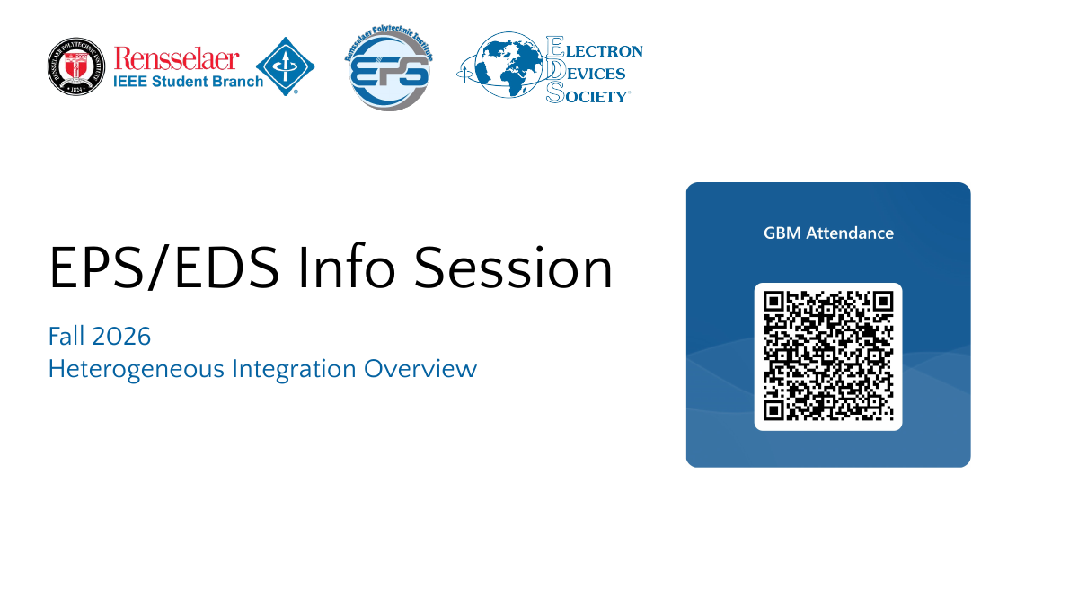 EPS/EDS Info Session & Heterogeneous Integration Overview